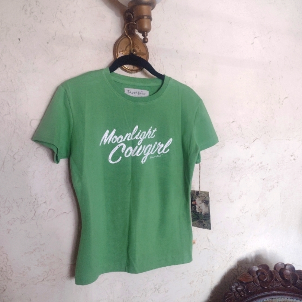 Moonlight Cowgirl Top Green Size S